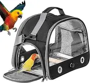 Bird Travel Cage - Parakeet Carrier Backpack - Breathable Animal Protector Backpack, Portable Pet Accessories for Vet Visit Shopping and Outdoor Adventure