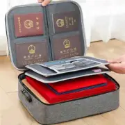 Document Organizer Briefcase A4 Folder Holder Bag Cover Purse Passport Home Safe