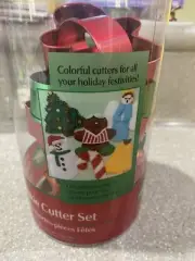 Wilton 9 Piece Christmas Cookie Cutters Set Angel, Tree, Star, Snowman, Candy Ca