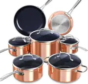 Nuwave Healthy Duralon Blue Ceramic Nonstick Cookware Set