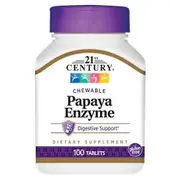 21st Century Papaya Enzyme Chewable, 100 Tabs (Pack of 1)