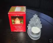 Crystal Christmas Tree Candle Holder - New Old Stock