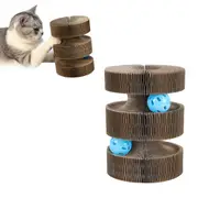 Magic Organ Foldable Cat Scratch Board Interactive Toys with Bells
