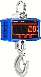 [JAJAJ] Industrial Digital Crane Scale 2000kg/4409lbs Digital Hanging Scale With 65ft Remote Control Heavy Duty Crane Scale Dimmable LED Industrial Hook Scales for Farm,Livestock,Factory,Construction(2000kg B
