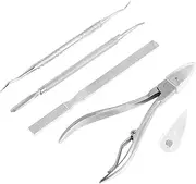 minkissy 5pcs Set Nail Clipper Set Nail Trimmer Nail Clippers Nail Tools Professional Manicure Tool Nail Cutter Stainless Steel Silver