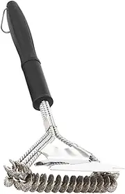 IWOWHERO BBQ Brushes for Grill Cleaner 16.5 Stainless Steel Cleaning Brush Multi-Function Pp Handle
