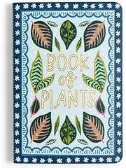 Pippi Post Mini Book of Plants Notebook Journal, 3 x 4.5 Inches Cute Leather Journal, Blue Pocket Notepad Log Book, Small Notepad for Gardening, Garden and Plant Lover Gifts