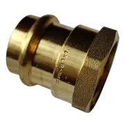 5 Pieces 1" Propress Female Adapter, Lead Free Brass, 1" Press Fit Female