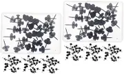 ARTIBETTER 2sets Decorative Metal Push Pins Flat Head Thumbtacks Star Design for Photo Walls DIY Projects and Map Marking and Stylish Pushpins for Home and Office 30pcs*2