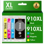 HP 910XL Ink Cartridges Combo Pack Black Color High Yield for OfficeJet Printers