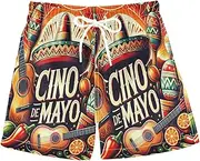 [RPLIFE] Swimming Clothes for Boys, Swim Shorts Toddler Boy 2t, Mexico Cinco De Mayo