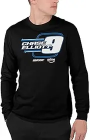Junk Food NASCAR Skewed Lines-Unisex Adult Fan Sports Long Sleeve T-Shirt for Men & Women