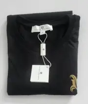 Pierre Balmain T Shirt Black Logo Sz XL 100%Cotton NWT