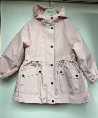 BRAND NEW WITH TAGS NEXT GIRLS PINK WATERPROOF CAGOULE JACKET - 3 YEARS