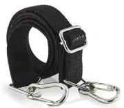 Flat Bungee Cord 48 inch Adjustable Black Heavy Duty Bungee Cord with Hooks