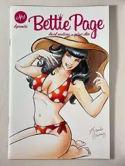 BETTY PAGE #1 - Sketch Cover Original Art by Miranda Gainey