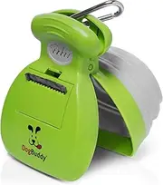 DogBuddy Portable Dog Poop Scooper, Sanitary Waste Pick Up, Heavy Duty Cleaner with Dispenser, Leash Clip and Pooper Scooper Bags Included (Medium, Kiwi)