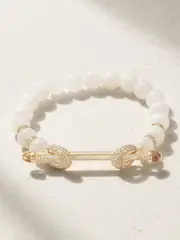 [Ananya] Ananya - Chakra 18-karat Gold Multi-stone Bracelet - 16 16 Gold