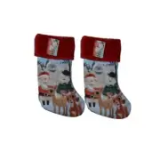 New 2 Pack RUDOLPH THE RED NOSED REINDEER Christmas Stocking