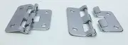 (2) Two Small Take Apart Hinges or Lift Off Hinges (Chromed)