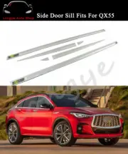 6PCS Side Door Sills Moulding Trims Protector Cover Fits for Infiniti QX55 2022