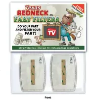 Texas REDNECK FART FILTER - Gag Joke Card Funny Birthday Gift Pine - AIR PM2.5