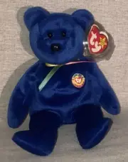 TY Beanie Baby Rare 1998 "Clubby" Bear Collectible With Errors