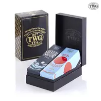 在飛比找momo購物網優惠-【TWG Tea】時尚茶罐雙入禮盒組 乘風高翔100g+銀月