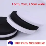 1/2/3/4/5 Meters White Black Buttonhole Elastic Band Adjustment Waist Sewing