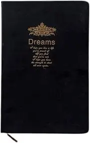 GDPKIALSLZ, Notebook Super Thick Retro Golden Rim Blank Notebook Dream Hot Stamping Soft Notepad Large Painting Write Diary Stationery Journal
