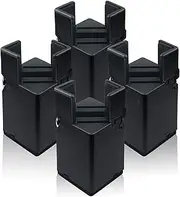 4Pcs Adjustable Furniture Risers with Screw Clamp, Sturdy Desk Risers for Desk Legs, Bed Lifts Risers Heavy Duty, Table Risers for Chair Frame Width from 0.8-1.6in, Supports 4409lbs (3In)