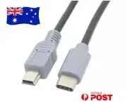 USB Type-C USB-C to Mini USB Data Sync OTG Power Charger Adapter Cable Cord Lead