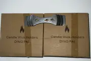 40 Metal Candle Wick Holders - Wick Centering Devices, Stainless by Ding Pai