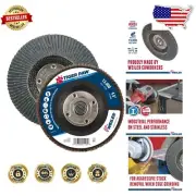 Self-Sharpening 4-1/2" Abrasive Flap Discs with Contaminant-Free Cloth - 10 Pack