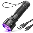 UV Flashlight Black Light, 21 LED 395nm Ultraviolet Rechargeable Flashlights ...