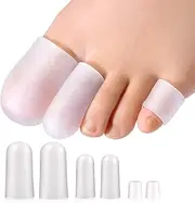 Promifun Gel Toe Protectors, 14 Packs Toe Covers, Silicone Big Toe Caps, Pinky Toe Guards for Men and Women Relief Missing or Ingrown Toenails, Corns, Blisters, Hammer Toes
