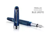 Penlux Masterpiece Delgado Fountain Pen in Blue Grotto - Flex Nib - NEW