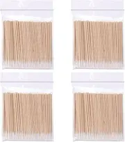 Cotton Swab Sticks Pointed Tip Cotton Tipped Precision Cosmetic Applicator 400pcs, Pointed Cotton Swabs, Cotton Swab Sticks, Microblading Cotton Swab