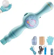 Colorful Smoke Bubble Machine Elastic Bubble Fog Wand, Magic Interactive Fog Bubbles Machines for Party, with Elastic Smoke Effect, Fun Indoor Outdoor Accessories (Blue)