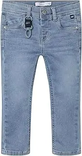 [Name It] Boys Nmmtheo DNMTHAYER 2689Swe Key Pant Noos, Light Blue (Light Blue Denim)