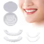 A Pair Upper & Lower High Quality Denture Instant Smile Comfort Fit Flex Cosmetic Teeth Denture Teeth Top Cosmetic Veneer