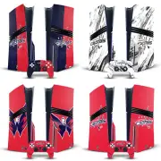 NHL WASHINGTON CAPITALS VINYL SKIN DECAL FOR SONY PS5 PRO DISC EDITION BUNDLE