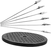DOITOOL 1 Set Rotating Painting Stand Model Paint Rack Model Color Clips Base Airbrush Paint Holder Stand Model Painting Stand Base Airbrush Foundation Paint Stand Black Plastic