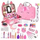 Kids Washable Makeup Girls Toys - Real Makeup Kit Kid Make up Set for Toddlers