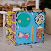 Shape Sorter and Number Puzzles Educational Activity Cube,Engaging Learning Toy
