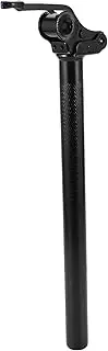 X AUTOHAUX Bike Seat Posts Electric Bicycles Vehicle Battery Anti-Theft Locking Foldable Bike Saddle Post Seat Tube Black 1 Pc 27.2x350mm Steel