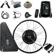 TDR 27.5 Inch Electric Bicycle Motor Conversion Kit 48V 1500W Rear Wheel EBike Kit LCD Display 7 Speed Freewheel Twist Throttle PAS Sensor 20AH Battery