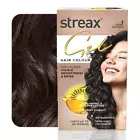 Streax Gel Hair Colour for women, Dark Brown 3, 150 ml I Brown Hair colour