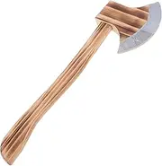 PERSELOSO Realistic Wooden Toy Axe Kids Axe Trick Prop Costume Accessories Ideal for Halloween Cosplay and Party Decorations Role Play Collectible Display