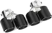 Car Quad Exhaust Tip Compatible For BMW G20 G21 M340i G42 M240i G23 M440i Dual Muffler Tip Exhaust System Nozzle TailTip(Carbon Fiber H)